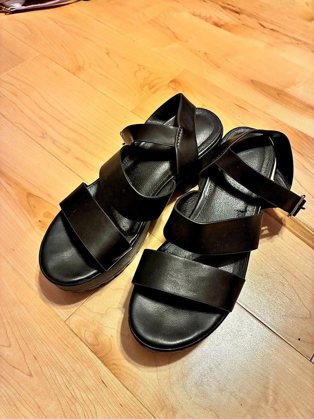 Black Platform Sandals